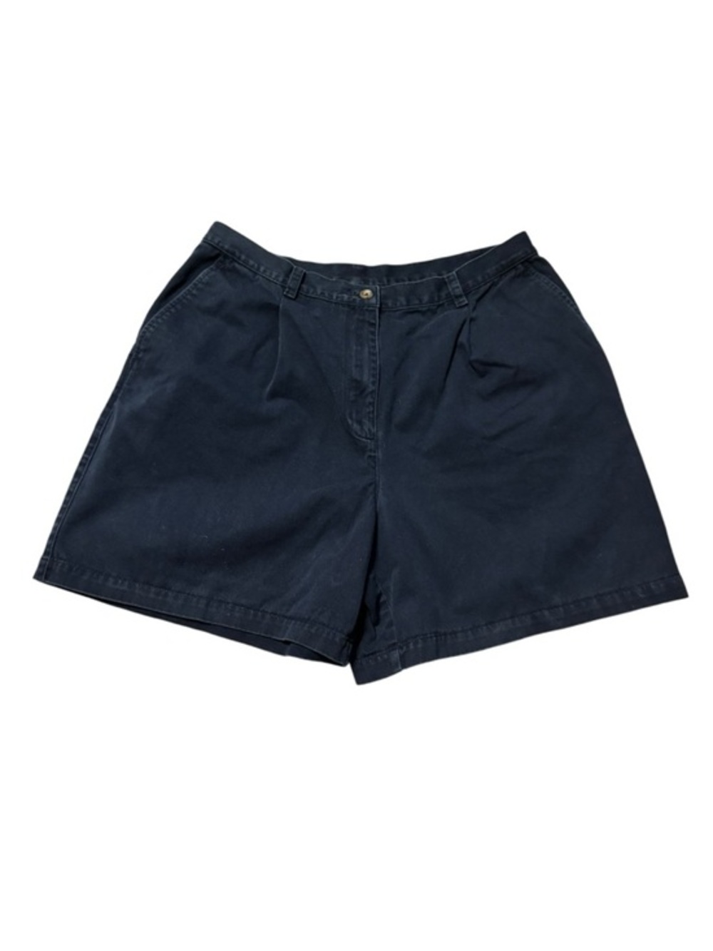 Lauren Ralph Lauren Women Size 14 Shorts Navy Blue Chino Preppy Cotton Vintage